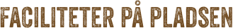 Faciliteter på pladsen